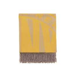 DKNY Token Logo Throw, Grey