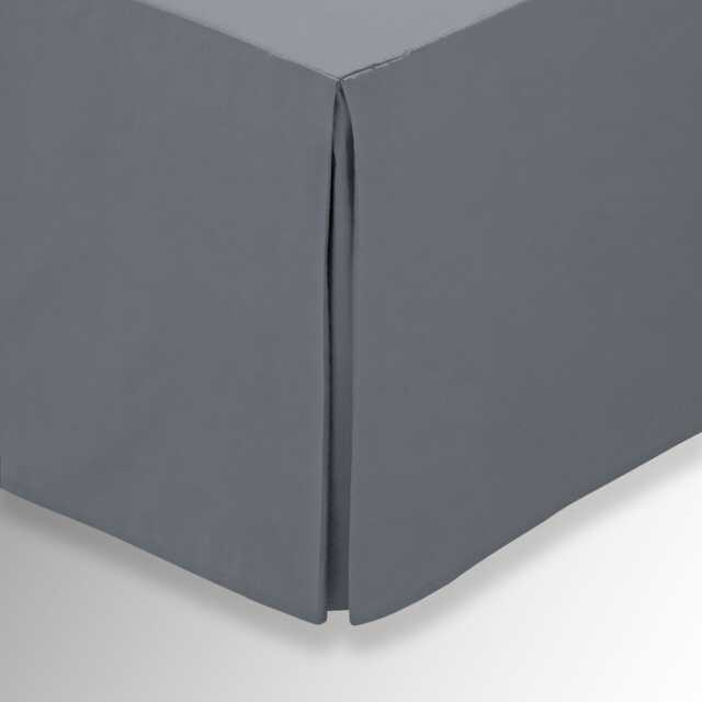 1951 Plain Dye Percale Single Valance, Charcoal