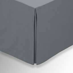 1951 Plain Dye Percale Single Valance, Charcoal