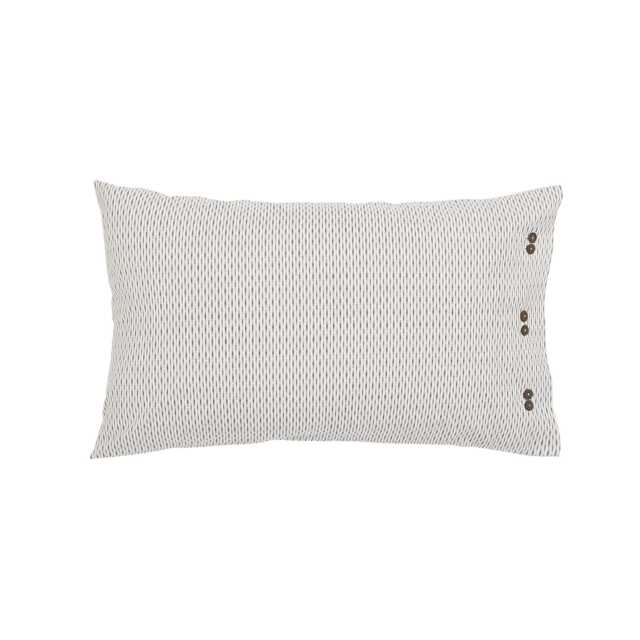 Bedeck of Belfast Liyana Pair of Standard Pillowcases, Chambray Blue - image 1