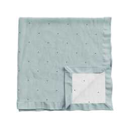 Bedeck of Belfast Sybil Quilted Throw, Duck Egg - thumbnail 1