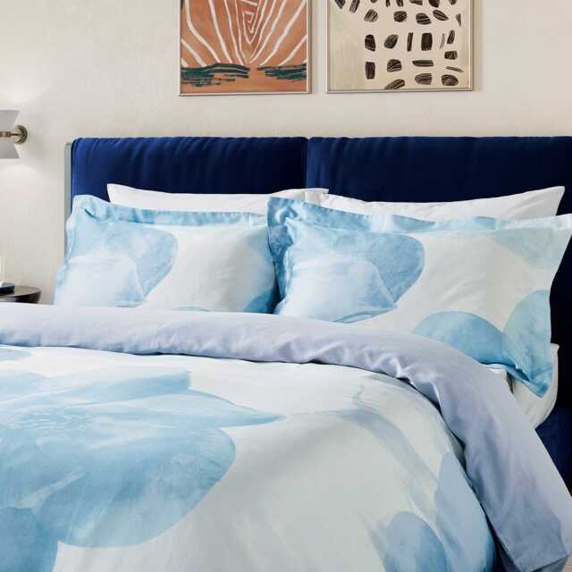 Ted Baker Photo Magnolia Kingsize Duvet Cover SET, Blue - image 1
