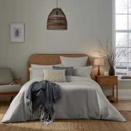 Murmur Lida Single Duvet Cover SET, Cloud Grey - thumbnail 2