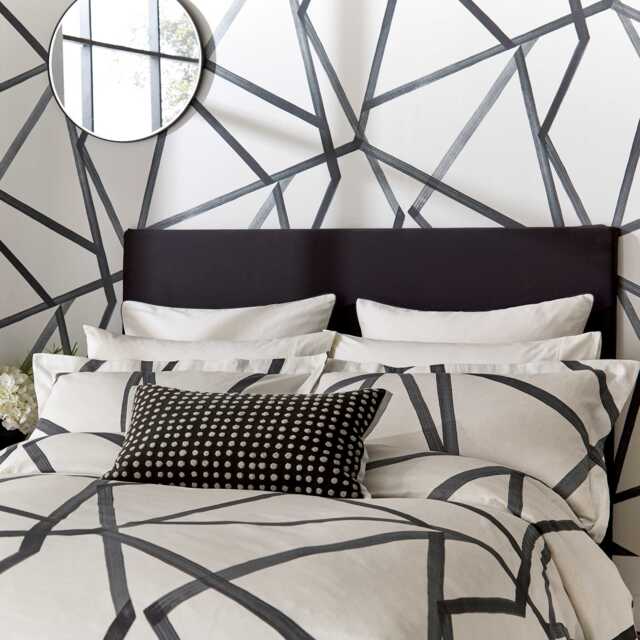 Harlequin Sumi Single Duvet Cover, Charcoal - image 1