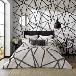 Harlequin Sumi Single Duvet Cover, Charcoal - thumbnail 2