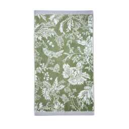 English Heritage Suffolk Garden Hand Towel, Sage Green/White - thumbnail 1