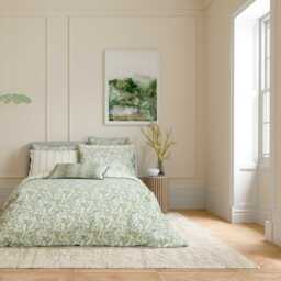 Bedeck of Belfast Alessie Super Kingsize Duvet Cover Set, Green - thumbnail 2