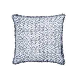 Bedeck of Belfast Miya Cushion 50cm x 50cm, Chambray Blue - thumbnail 1