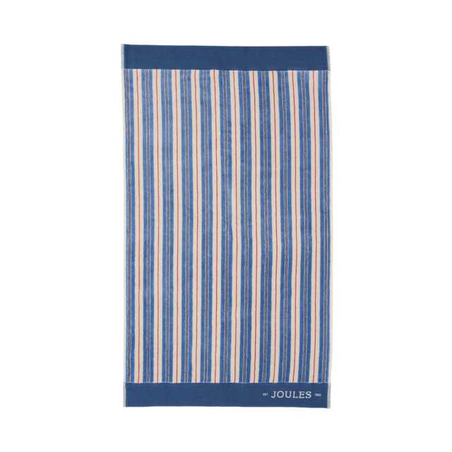 Joules Grove Stripe Bath Sheet, Blue - image 1