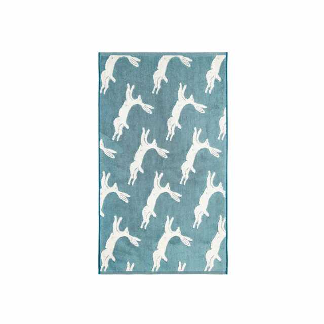 Joules Jumping Hare Bath Mat, Teal