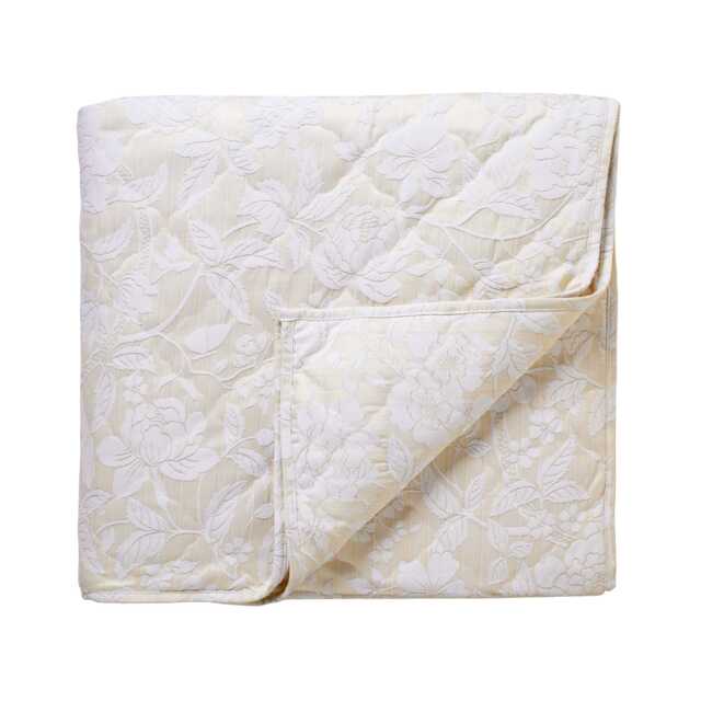 Sanderson Pyramus Quilted Throw, Linen - image 1