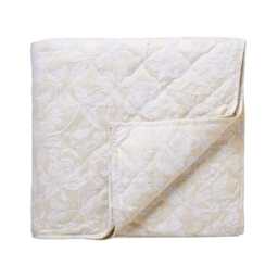 Sanderson Pyramus Quilted Throw, Linen - thumbnail 1
