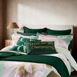 Ted Baker Cocktails & Dreams Embroidered Cushion 45cm x 45cm, Forest - thumbnail 2