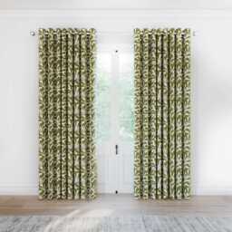 "Helena Springfield Simply Scandi Leni Lined Curtains 90"" x 90"", Green"