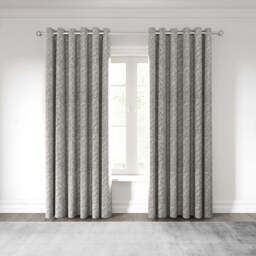 "Nalu Nicole Scherzinger Hana Lined Curtains 66"" x 72"", Silver" - thumbnail 2