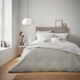 Murmur Hush Single Duvet Cover, Cloud Grey - thumbnail 2