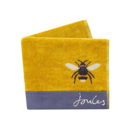 Joules Botanical Bee Bath Sheet, Gold - thumbnail 2