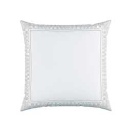 Bedeck of Belfast Astrid Pair of Square Oxford Pillowcases, White/Silver - thumbnail 1