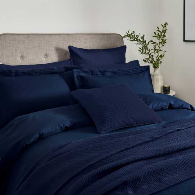 Bedeck of Belfast Fine Linens Vendi Single Duvet Cover, Midnight - image 1