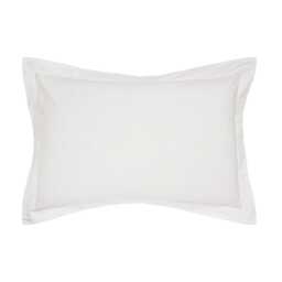 Helena Springfield Plain Dye, 50/50 Percale, Oxford Pillowcase, White