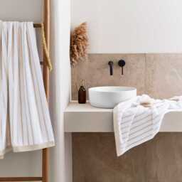 Murmur Verity Bath Sheet, Linen - thumbnail 2