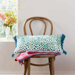 Joules Pheasant Floral Cushion 30cm x 60cm, Multi - thumbnail 2