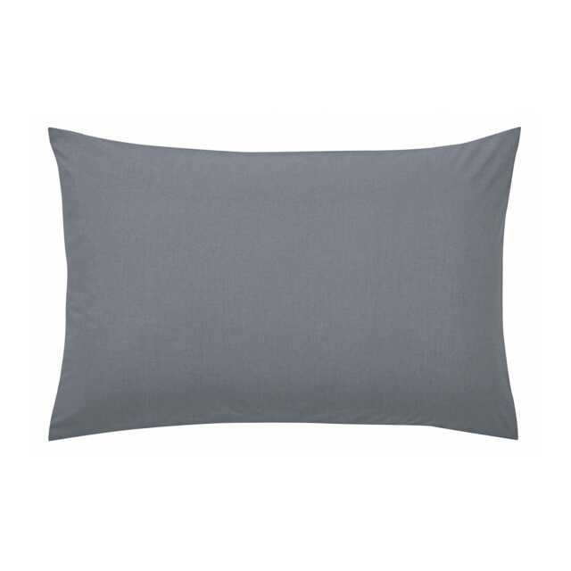 1951 50/50 Percale Standard Pillowcase, Charcoal