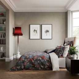 Bedeck of Belfast Lucine Double Duvet Cover SET, Graphite - thumbnail 2