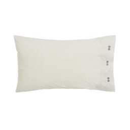 Bedeck of Belfast Clarence Pair of Standard Pillowcases, Silver/Green