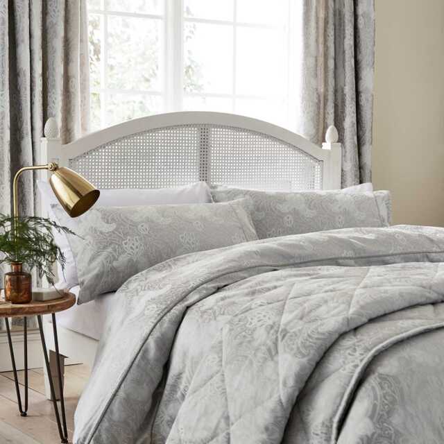 Sanderson Ashbee Single Duvet Cover Set, Platinum - image 1