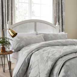 Sanderson Ashbee Single Duvet Cover Set, Platinum - thumbnail 1