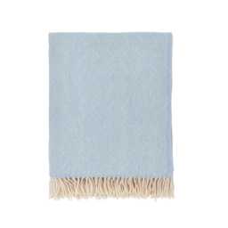 Bedeck of Belfast Rosanna Woven Throw, Soft Blue