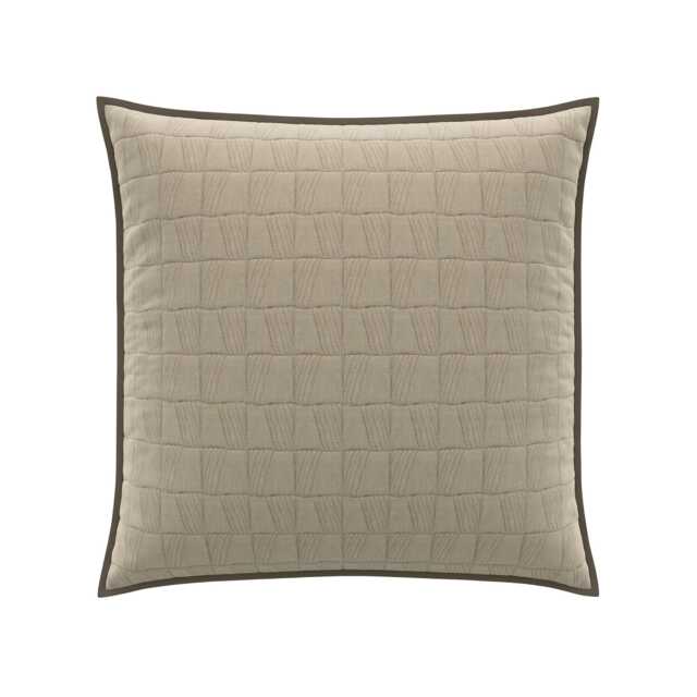 Bedeck of Belfast Rana Sham Pillowcase, Warm Grey - image 1