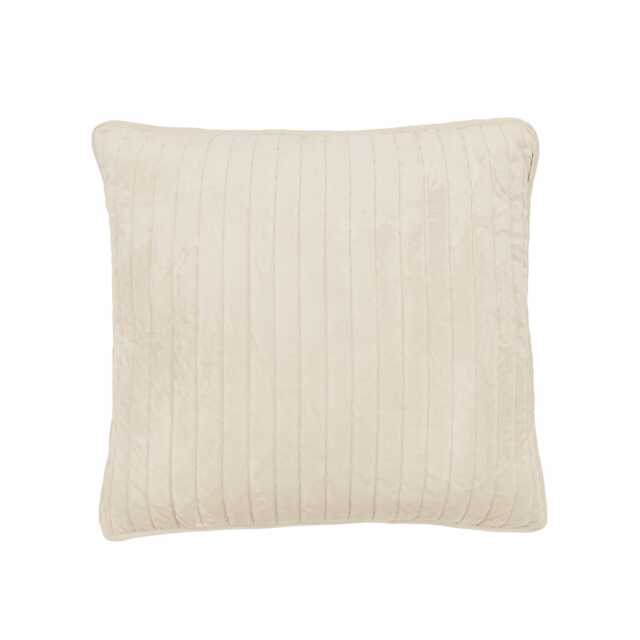 Murmur Flynn Quilted Cushion 50cm x 50cm, Linen - image 1