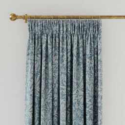 "Joules Twilight Ditsy Lined Curtains 66"" x 54"", Duck Egg" - thumbnail 1