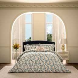 V&A Sweet Tendrils Super Kingsize Duvet Cover SET, Blue - thumbnail 2