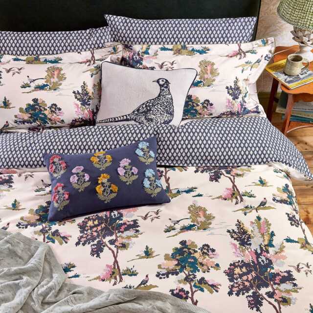 Joules Woodland Scene Double Duvet Cover Set, Multi - image 1