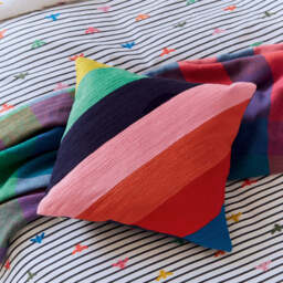 Joules Rainbow Bee Cushion 45cm x 45cm, Multi - thumbnail 2