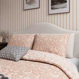 Helena Springfield Harvest Moon Pheasants Single Duvet Cover SET, Copper