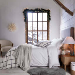 Murmur Laila Brushed Cotton Single Duvet Cover, White - thumbnail 2