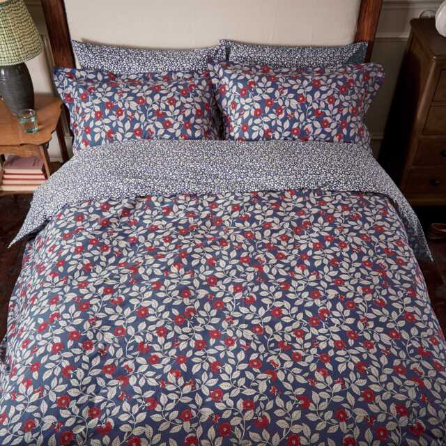 Joules Grove Floral Single Duvet Cover Set, Royal Blue - image 1