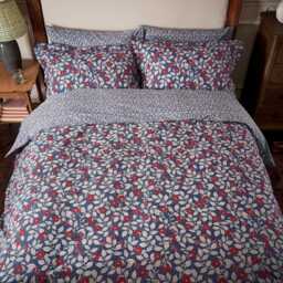 Joules Grove Floral Single Duvet Cover Set, Royal Blue - thumbnail 1