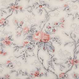 Bedeck of Belfast Estelle Throw, Chambray/Pink - thumbnail 2