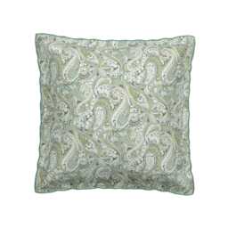 Bedeck of Belfast Alessie Pair of Square Oxford Pillowcases, Green
