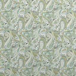 Bedeck of Belfast Alessie Pair of Square Oxford Pillowcases, Green - thumbnail 2