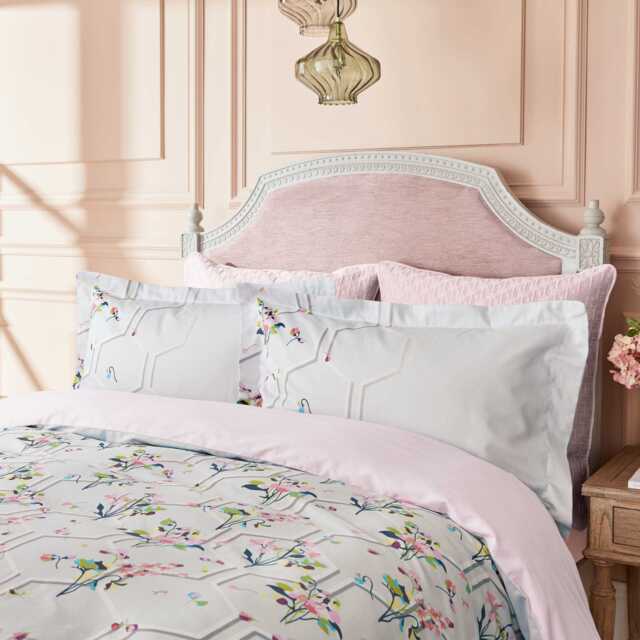 Ted Baker Peppermint Double Duvet Cover SET, Silver - image 1