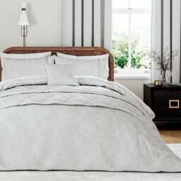1951 Ashleigh Double Duvet Cover Set, Platinum