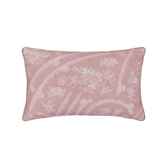 Burleigh x Bedeck of Belfast Asiatic Pheasants Cushion 60cm x 40cm, Pink - image 1