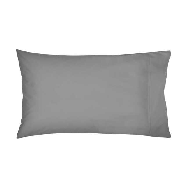 Bedeck of Belfast Fine Linens 300 Thread Count Egyptian Cotton Standard Pillowcase, Charcoal - image 1