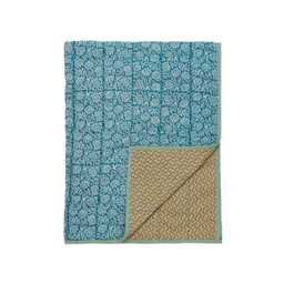 Land & Shore Aster Decorative Throw, Green - thumbnail 1